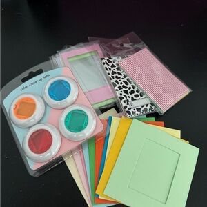 Vibrant Party Photo Frame and Lens Set